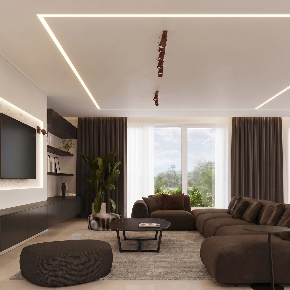 
Lampada da parete di design «Ring» - Braun