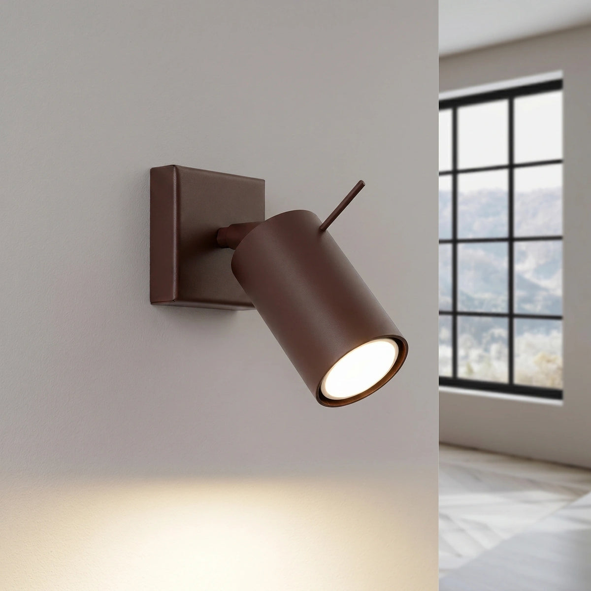 
Design Wandlampe „Ring“ - Braun