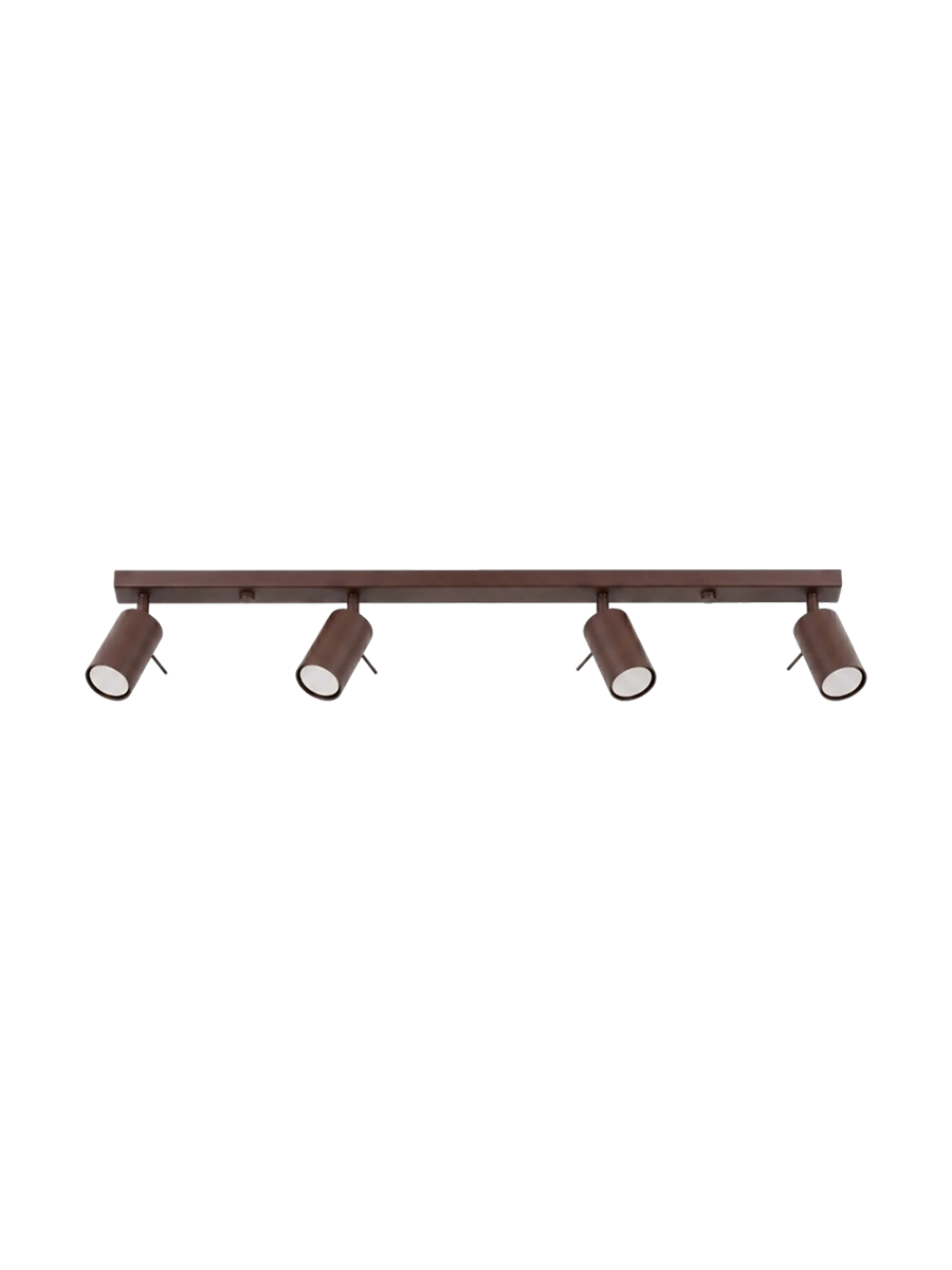 
Design Deckenlampe „Ring“ 4-flammig (linear) - Salbeigrün