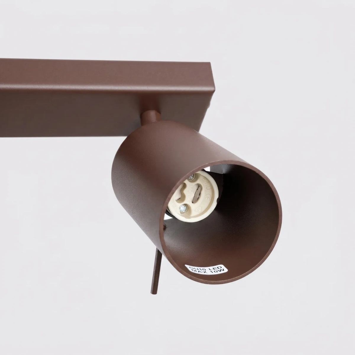 
Design Deckenlampe „Ring“ 4-flammig (linear) - Braun