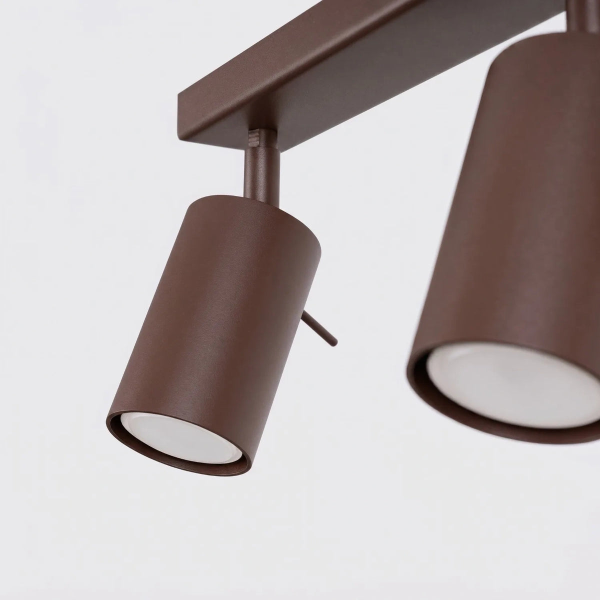 
Design Deckenlampe „Ring“ 4-flammig (linear) - Braun