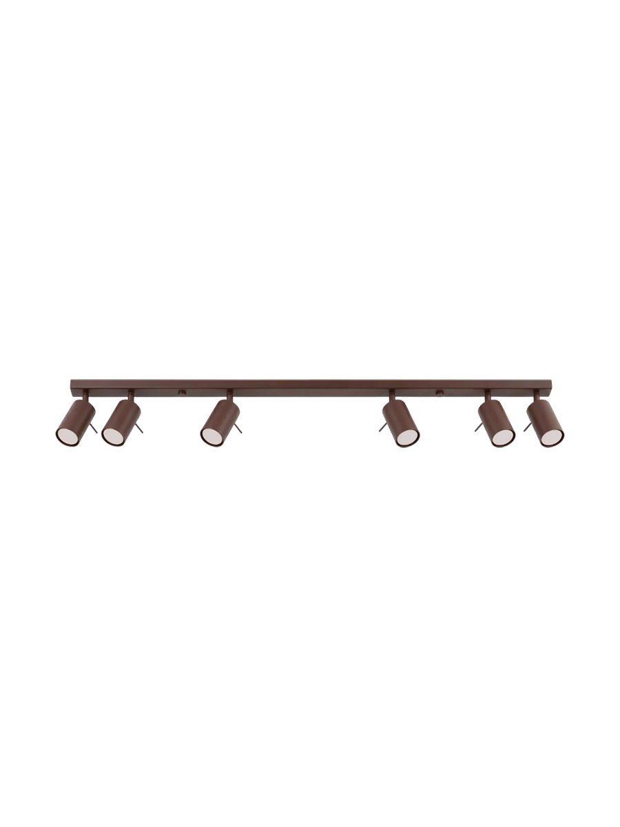 
Design Deckenlampe „Ring“ 6-Flammig (linear) - Rosa