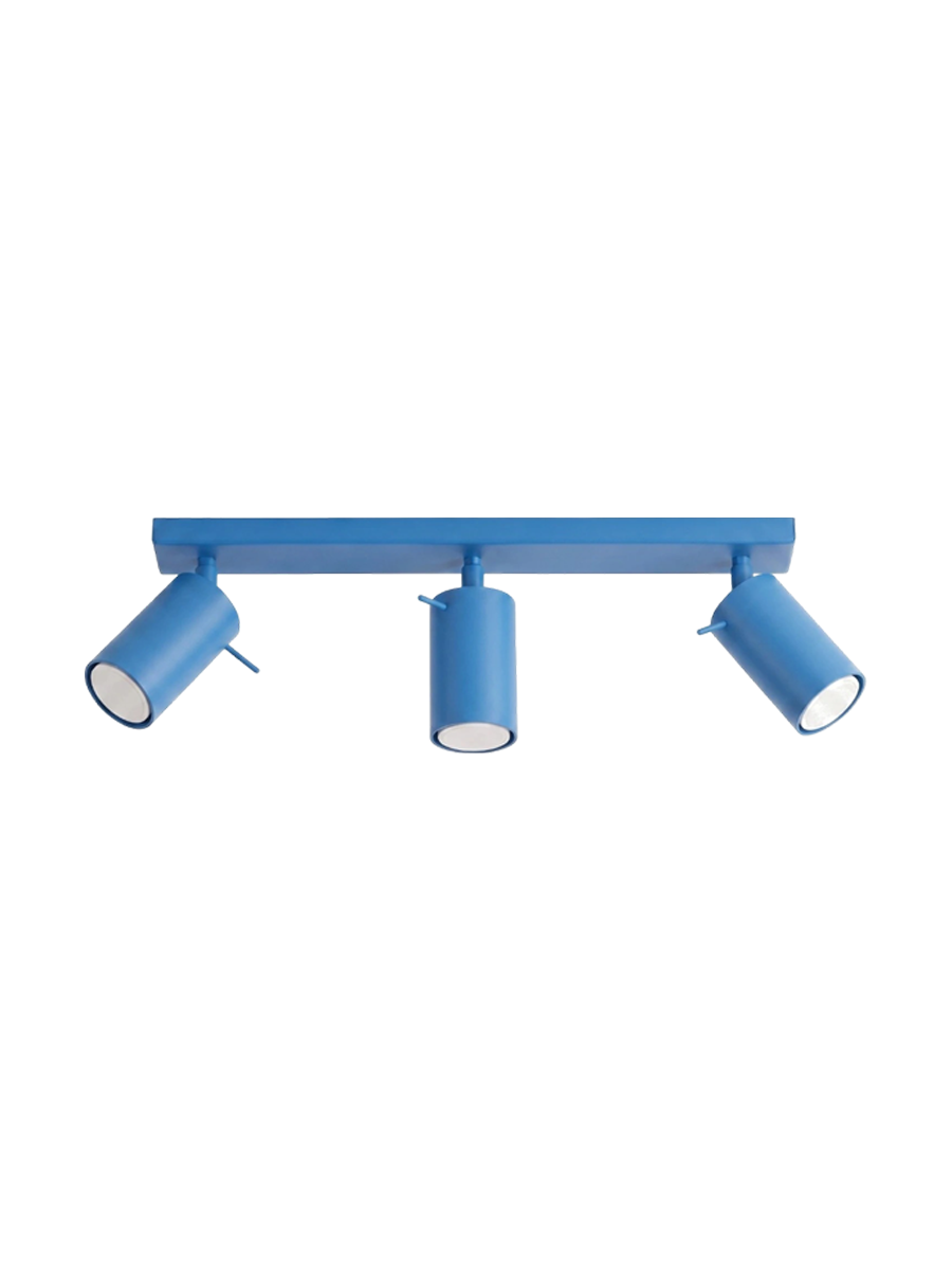 
Design Deckenlampe „Ring“ 3-flammig - Hellblau
