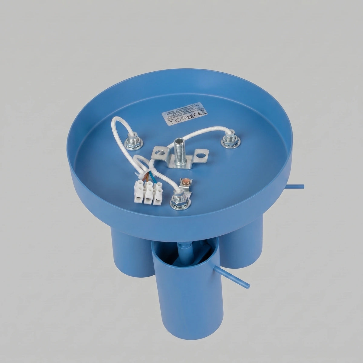
Lampada da soffitto rotonda di design «Ring» a 3 luci - Azzurro chiaro