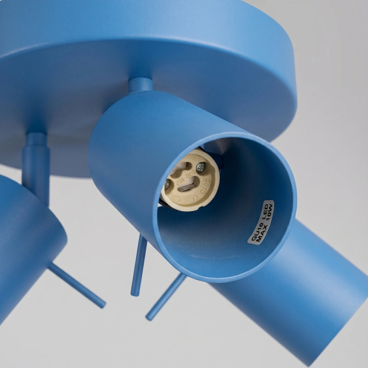 
Lampada da soffitto rotonda di design «Ring» a 3 luci - Azzurro chiaro