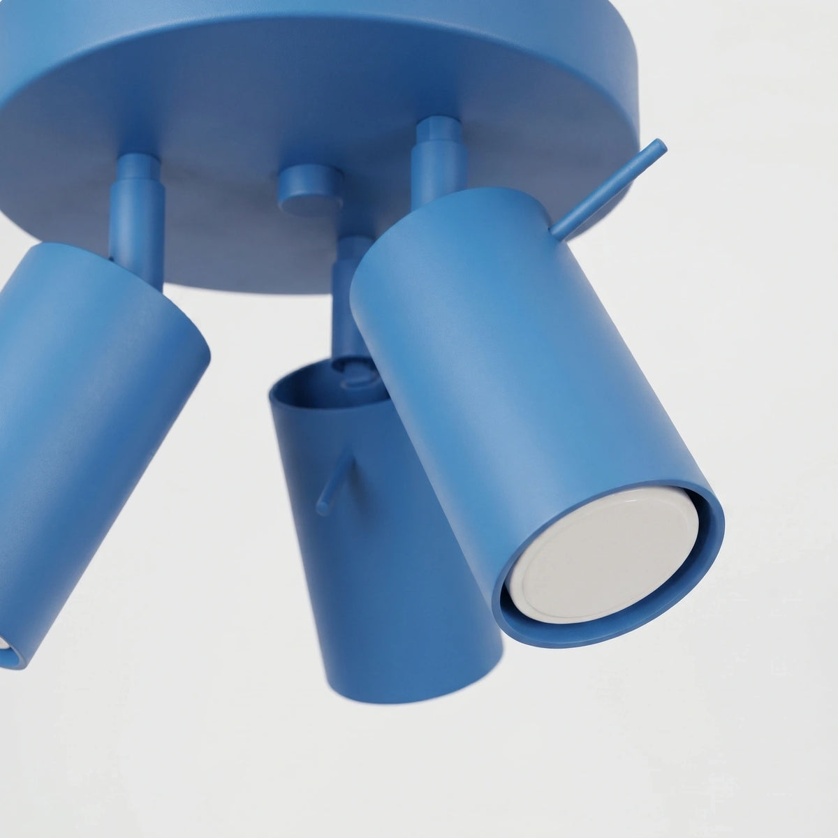 
Lampada da soffitto rotonda di design «Ring» a 3 luci - Azzurro chiaro