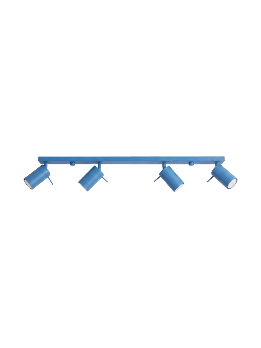 
Design Deckenlampe „Ring“ 4-flammig (linear) - Salbeigrün