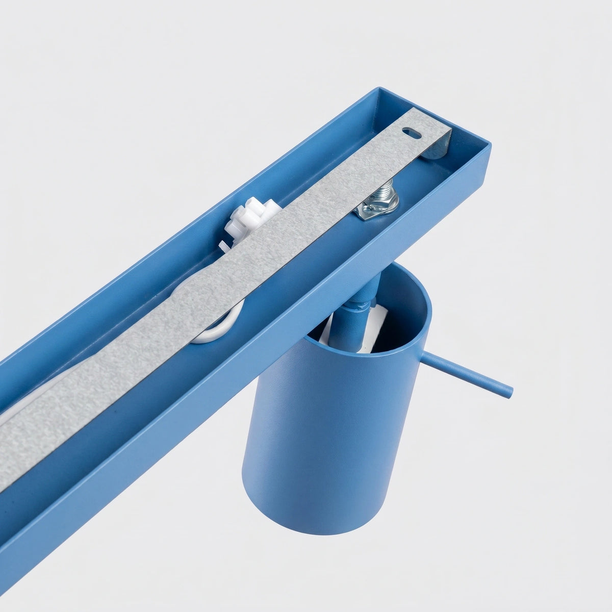 
Design Deckenlampe „Ring“ 4-flammig (linear) - Hellblau