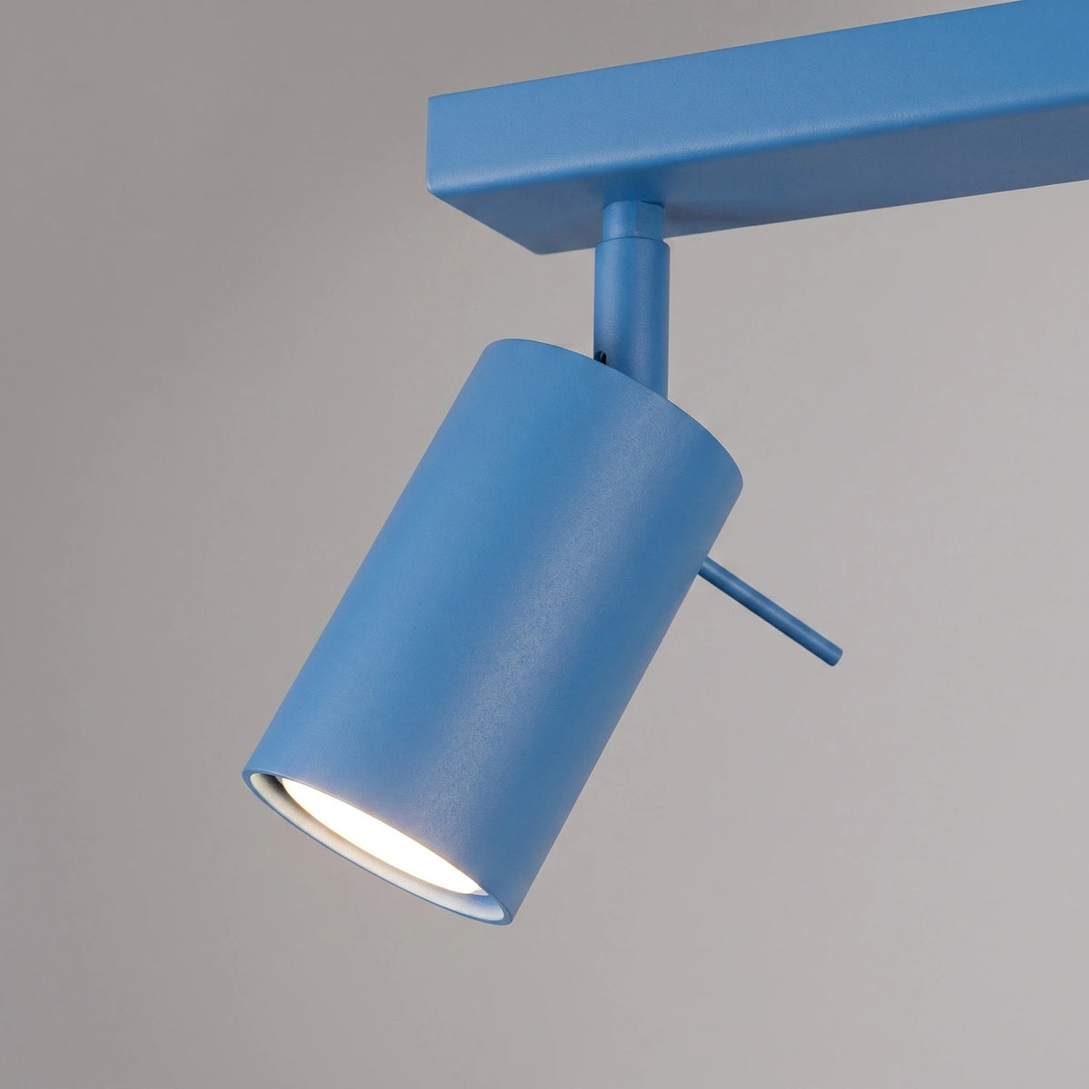 
Design Deckenlampe „Ring“ 4-flammig (linear) - Hellblau