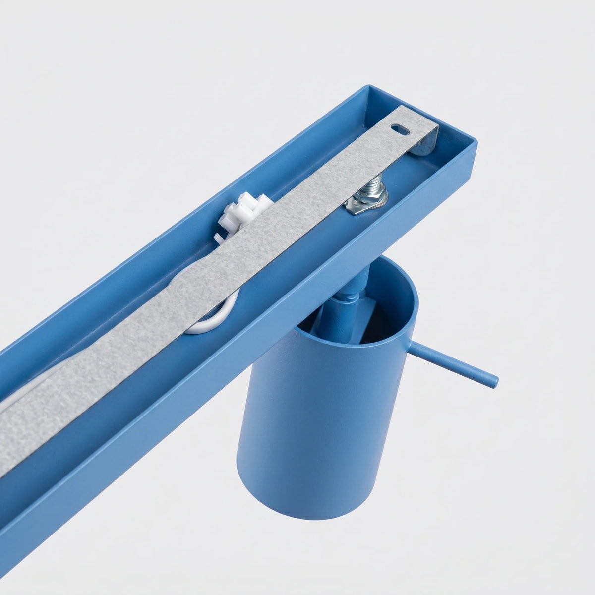 
Lampada da soffitto di design «Ring» a 6 luci (lineare) - Azzurro chiaro