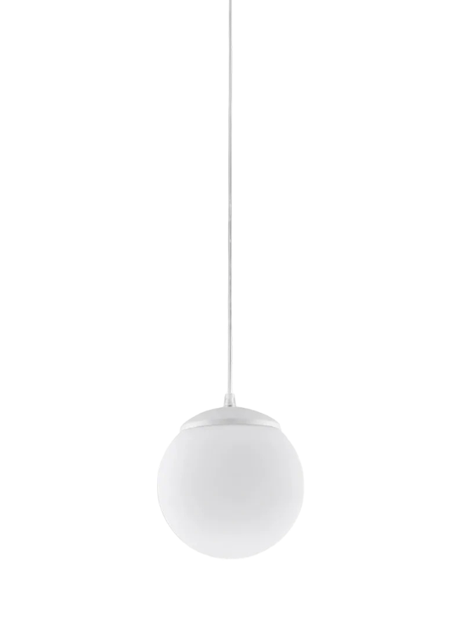 
Design Pendellampe „Ugo“ Ø 20 cm - Burgundrot / Weiss