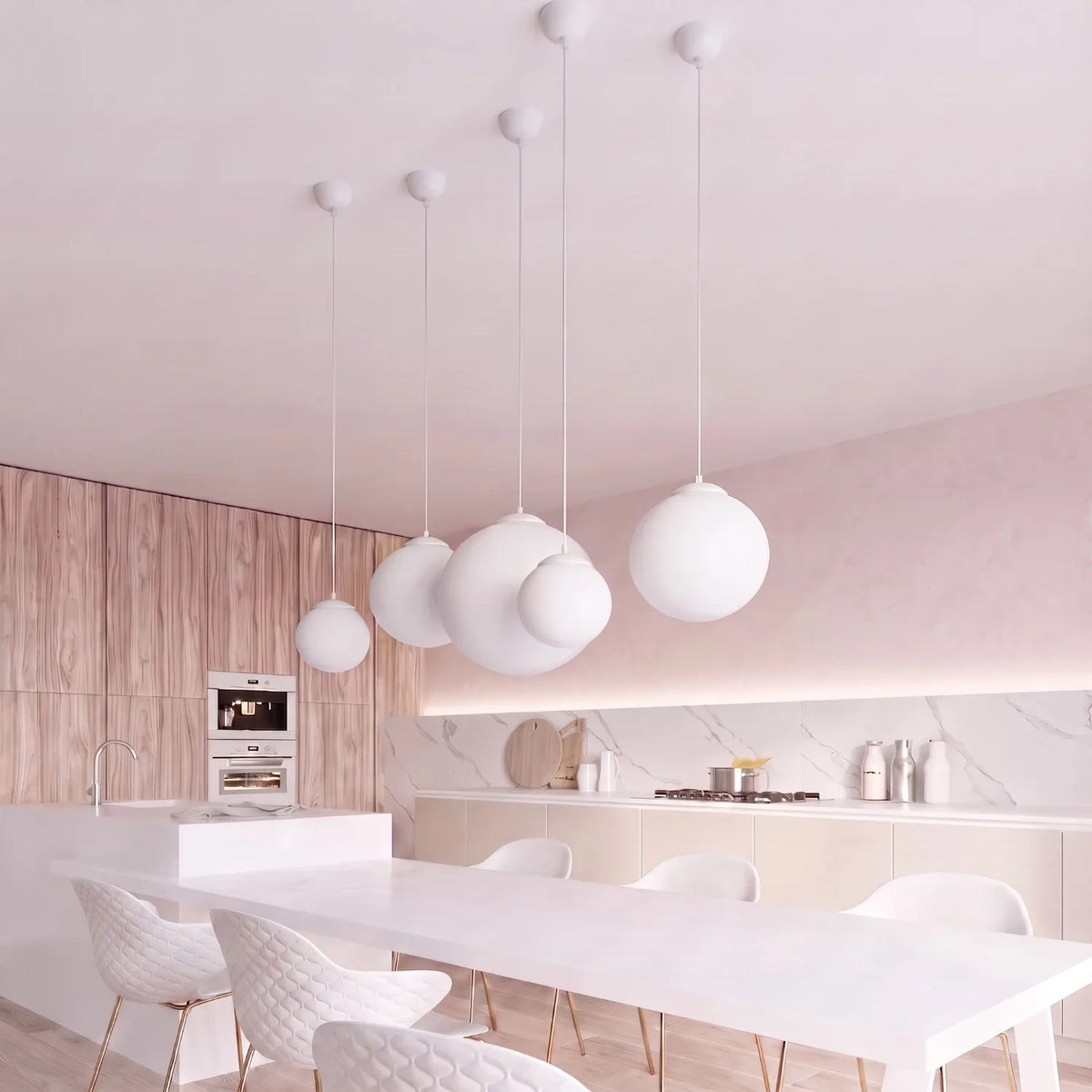 
Suspension design "Ugo" Ø 40 cm - blanc