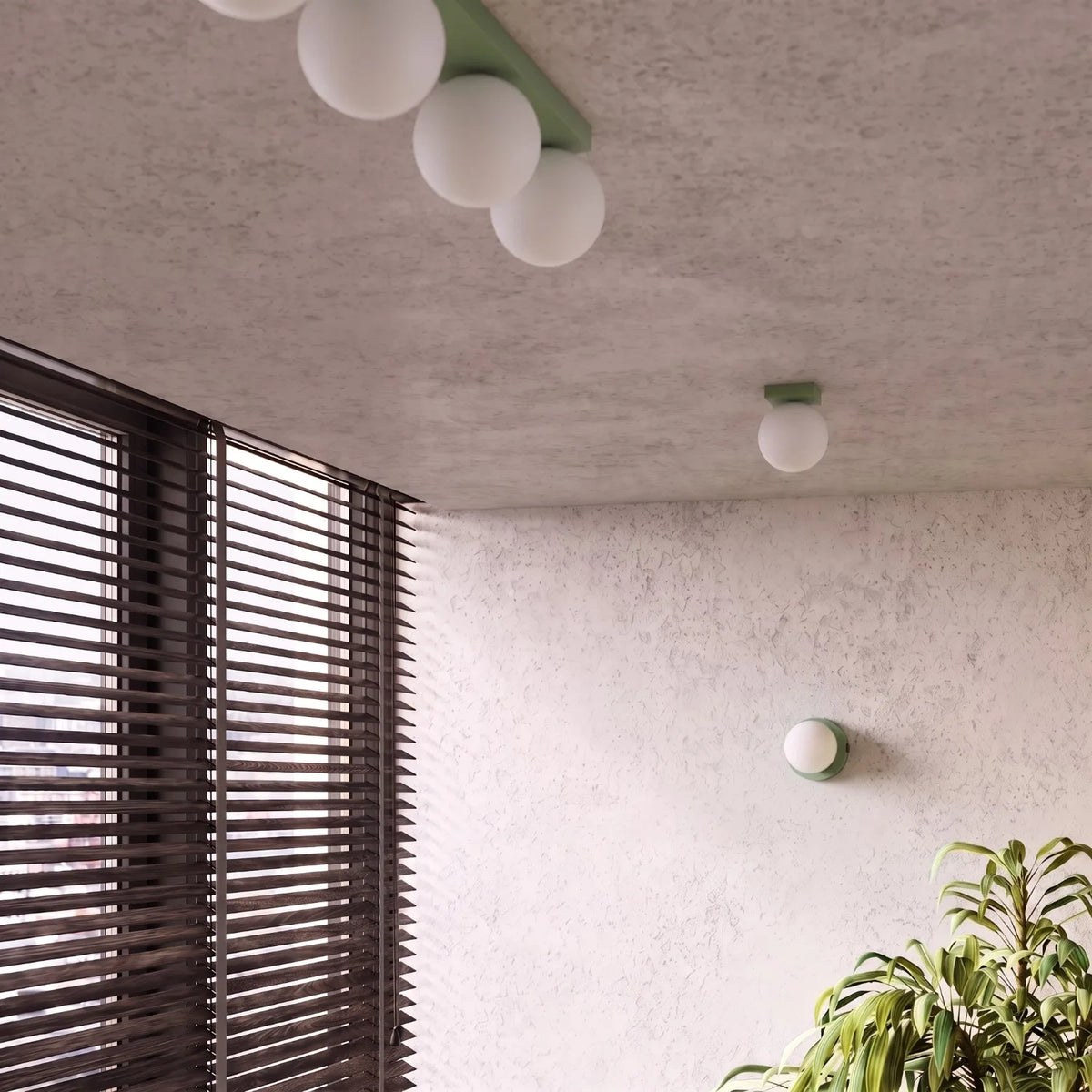 
"Yoli" Designer Wall Lamp - Sage green