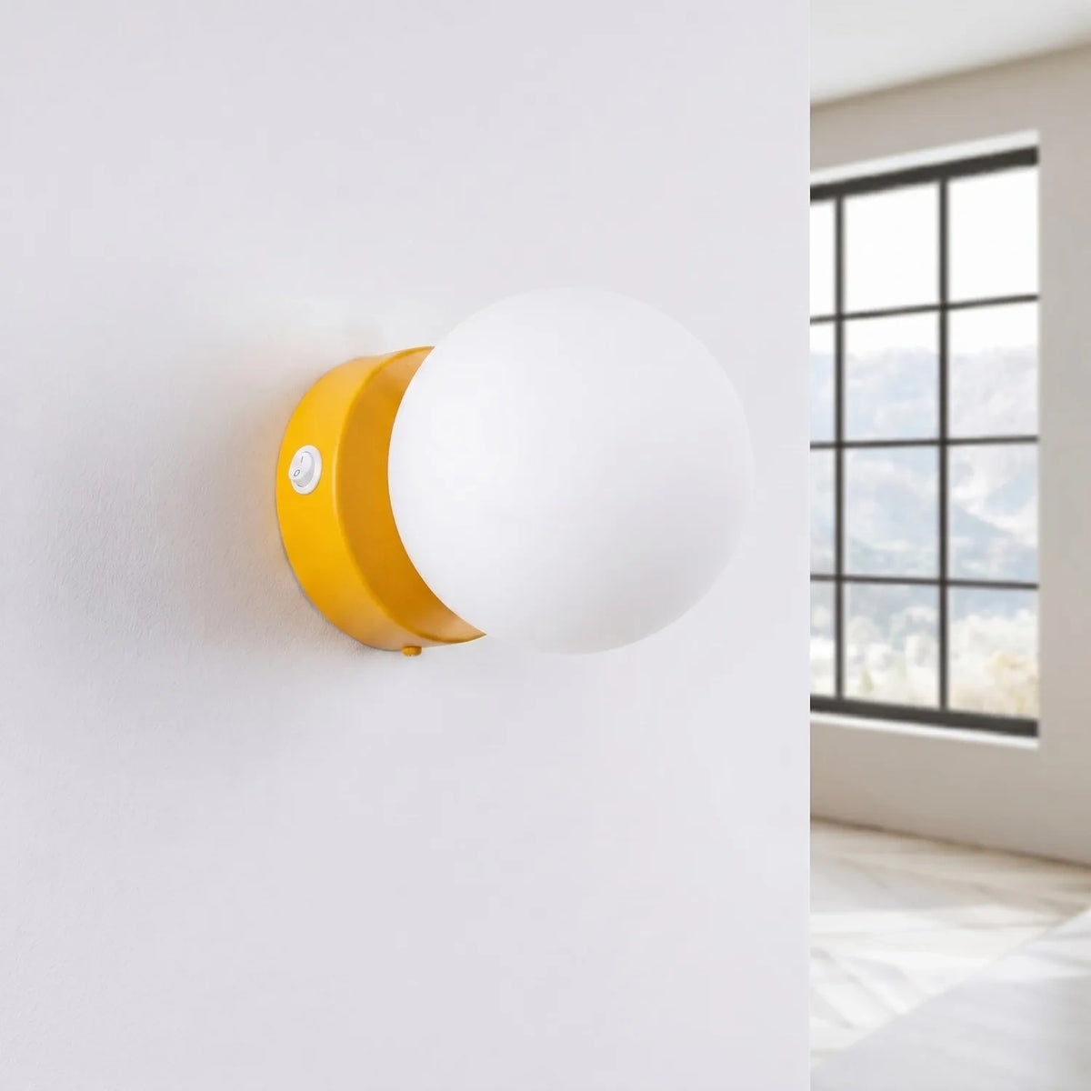 
Lampada da parete di design «Yoli» - Giallo