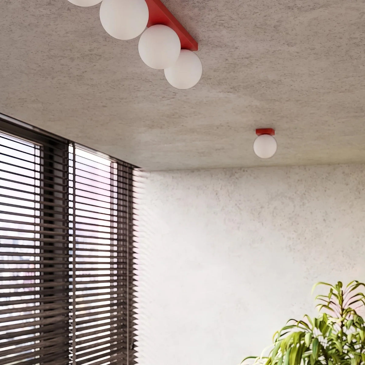 
Lampada da parete di design «Yoli» - Rosso
