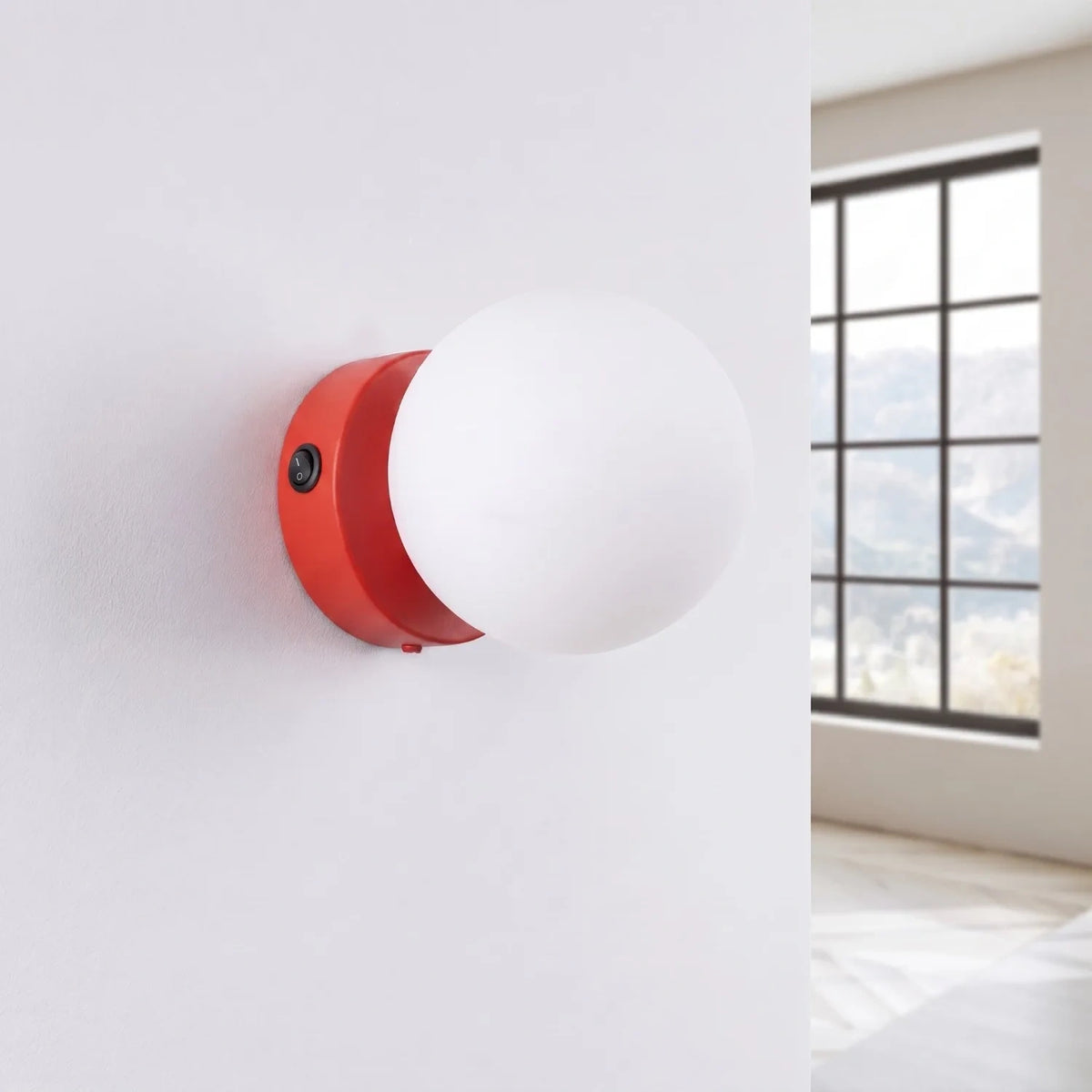 
Lampada da parete di design «Yoli» - Rosso