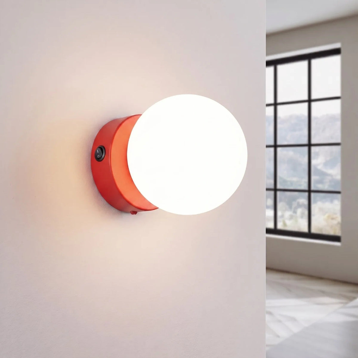 
Lampada da parete di design «Yoli» - Rosso
