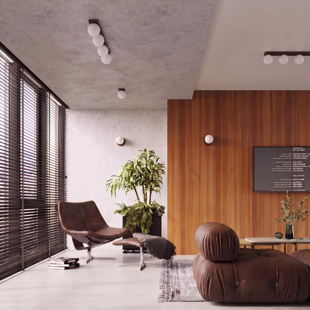 
Lampada da parete di design «Yoli» - Braun