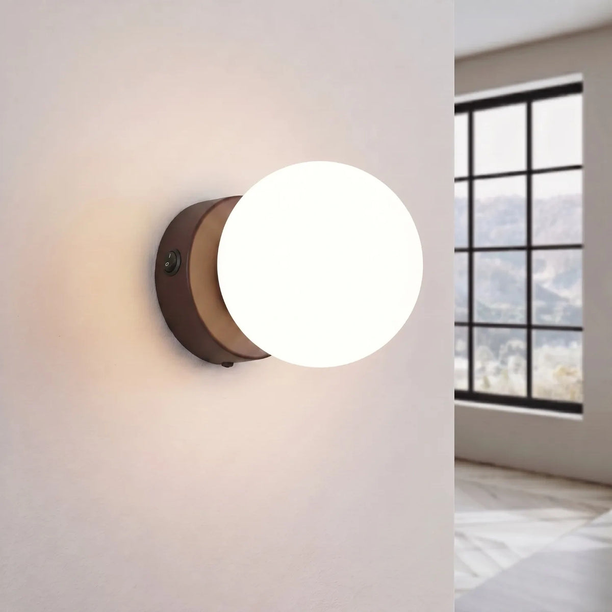
Lampada da parete di design «Yoli» - Braun
