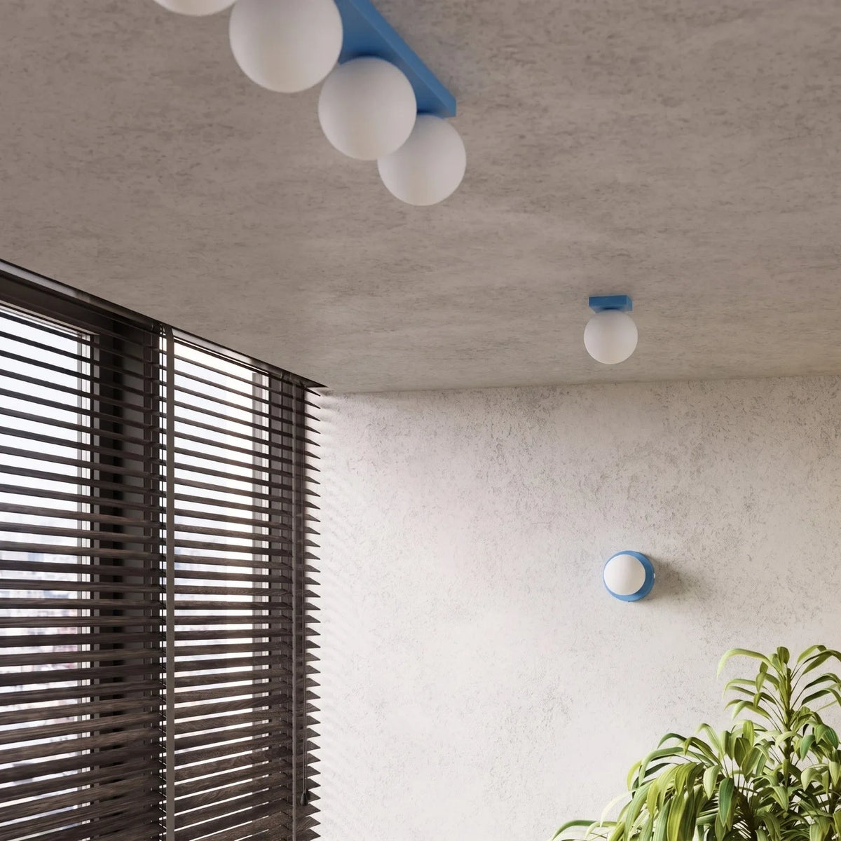 
Design Wandlampe „Yoli“ - Hellblau