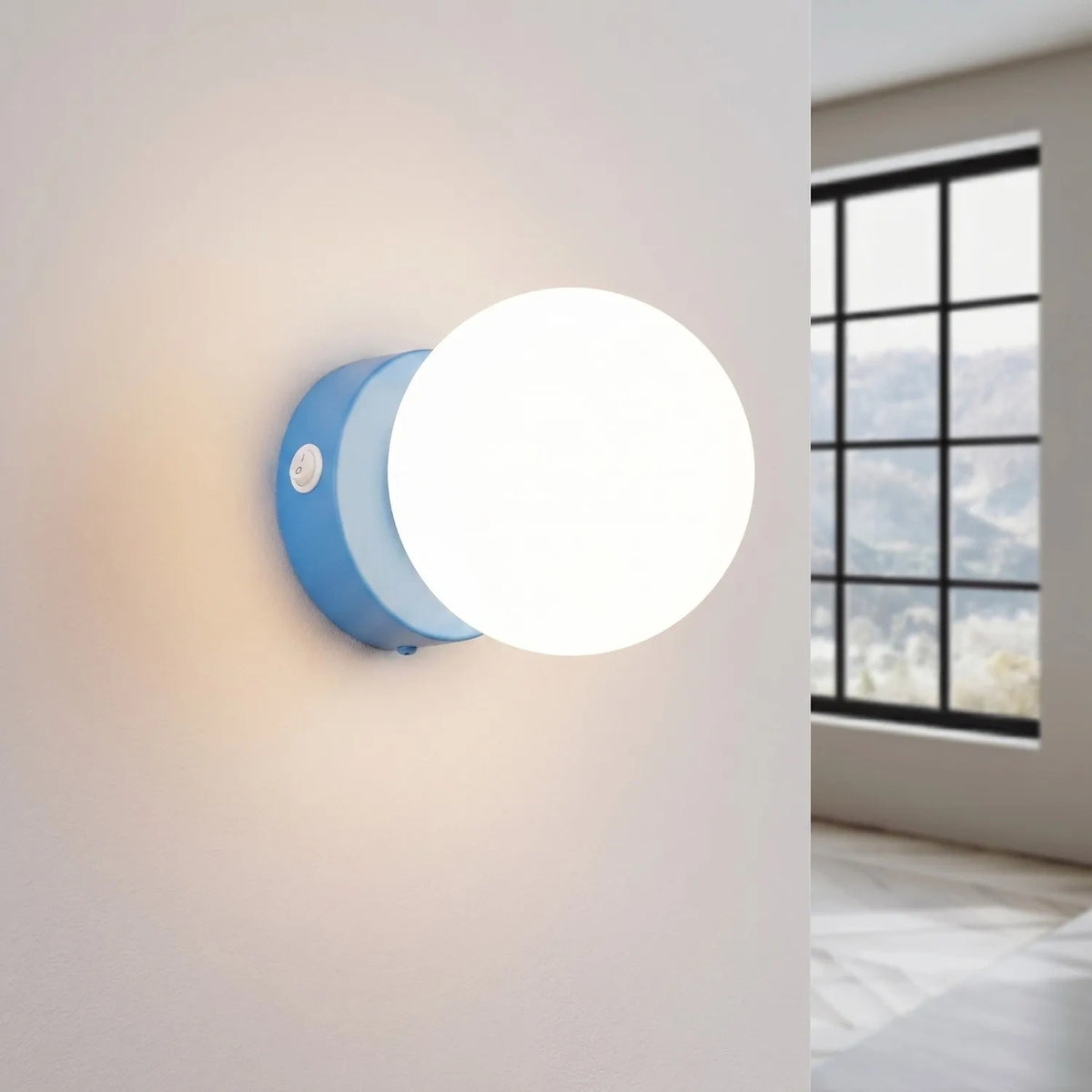 
Design Wandlampe „Yoli“ - Hellblau