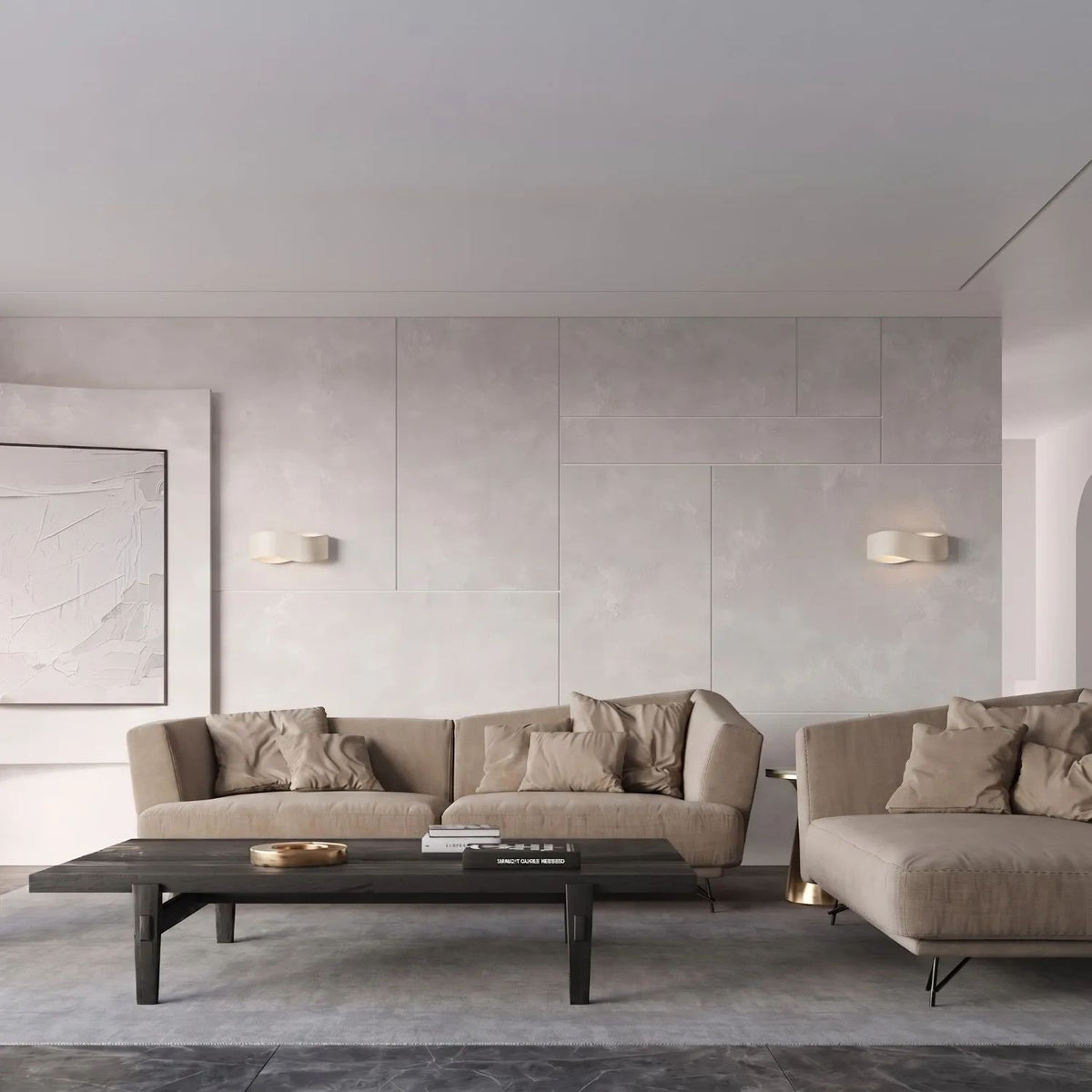 
Design Wandlampe „Tila“ 30 - Beige
