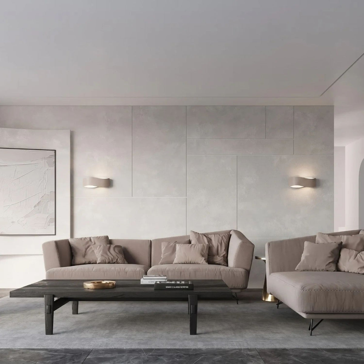 
Design Wandlampe „Tila“ 30 - Taupe