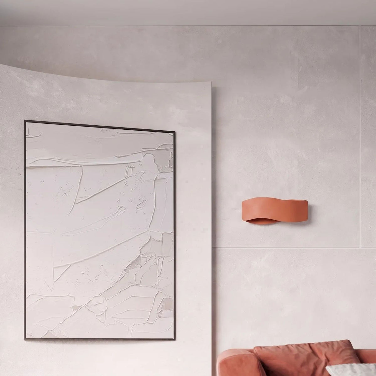 
Design Wandlampe „Tila“ 30 - Ockerrot