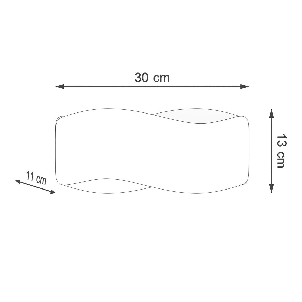 
Design Wandlampe „Tila“ 30 - Ockerrot