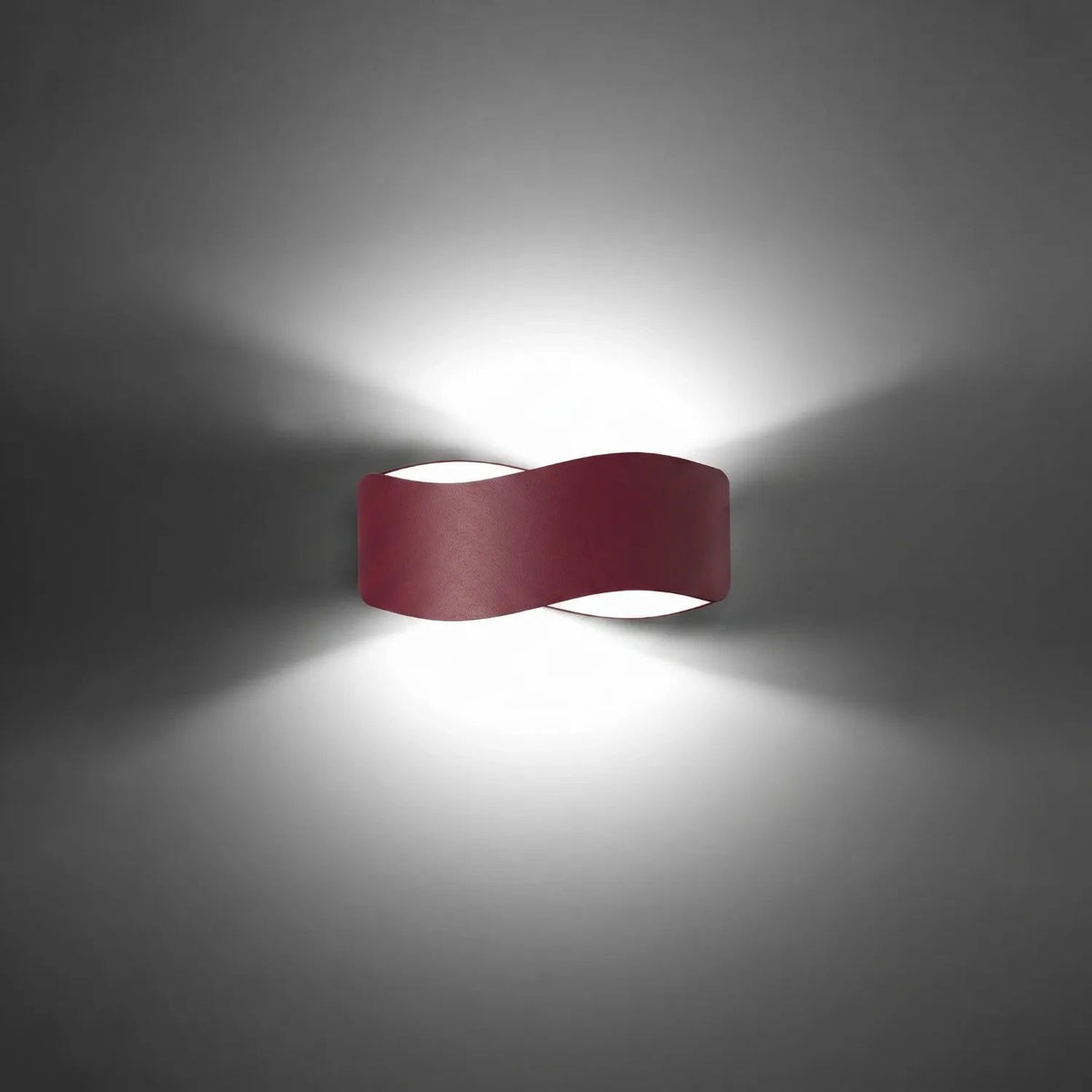 
Design Wandlampe „Tila“ 30 - Burgundrot