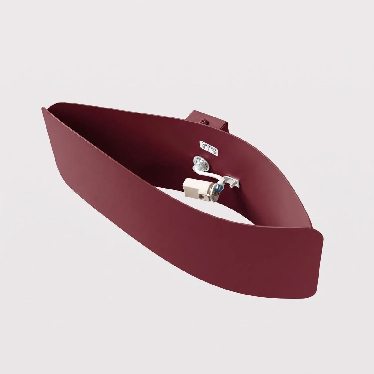 
Design Wandlampe „Tila“ 30 - Burgundrot