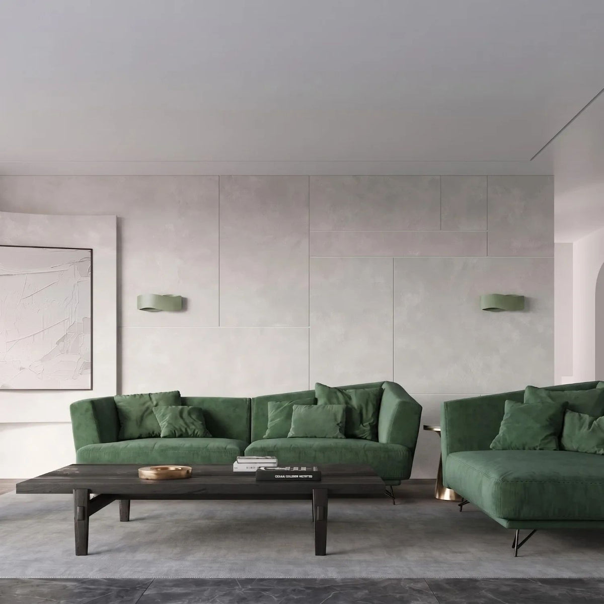 
Design Wandlampe „Tila“ 30 - Olivgrün