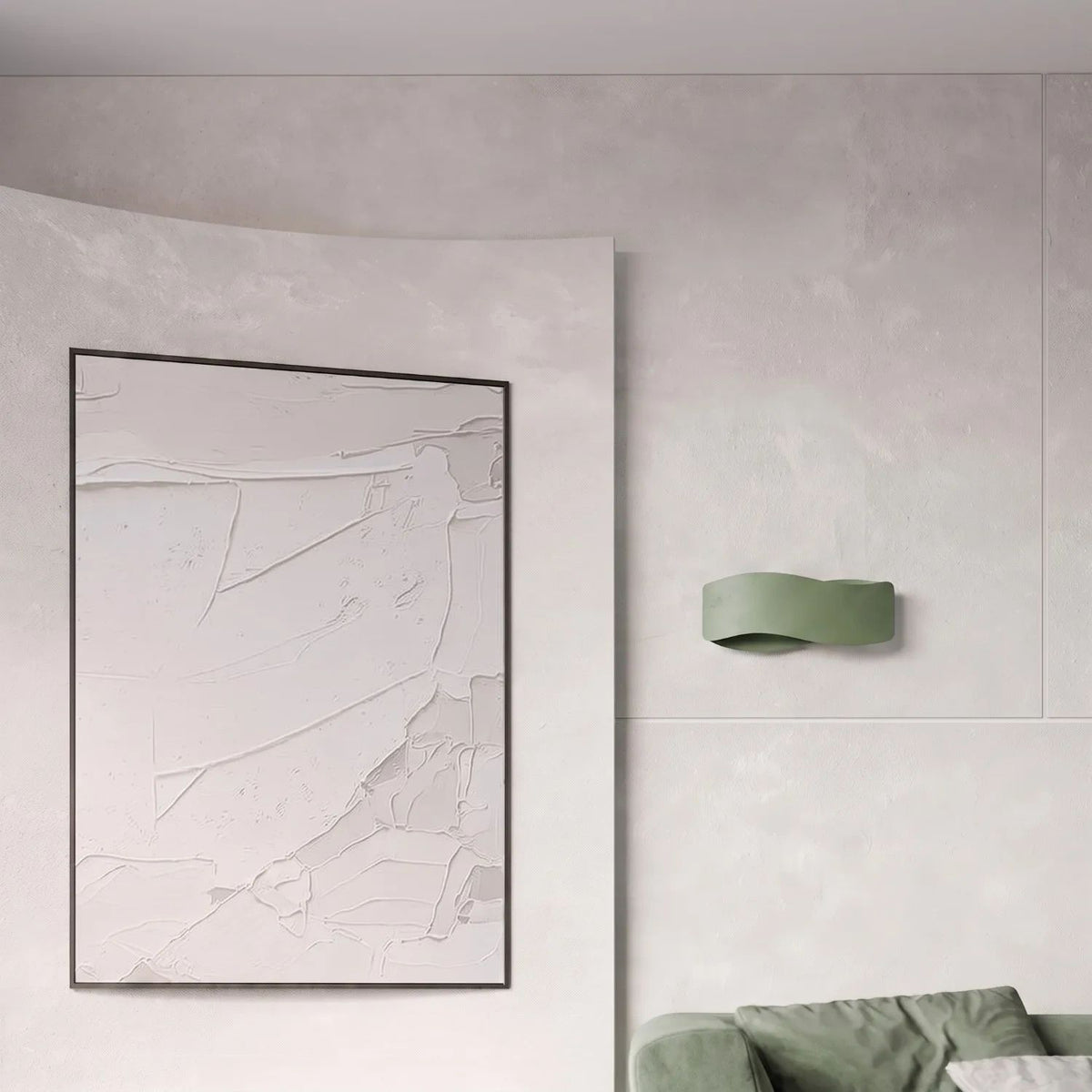 
Design Wandlampe „Tila“ 30 - Olivgrün