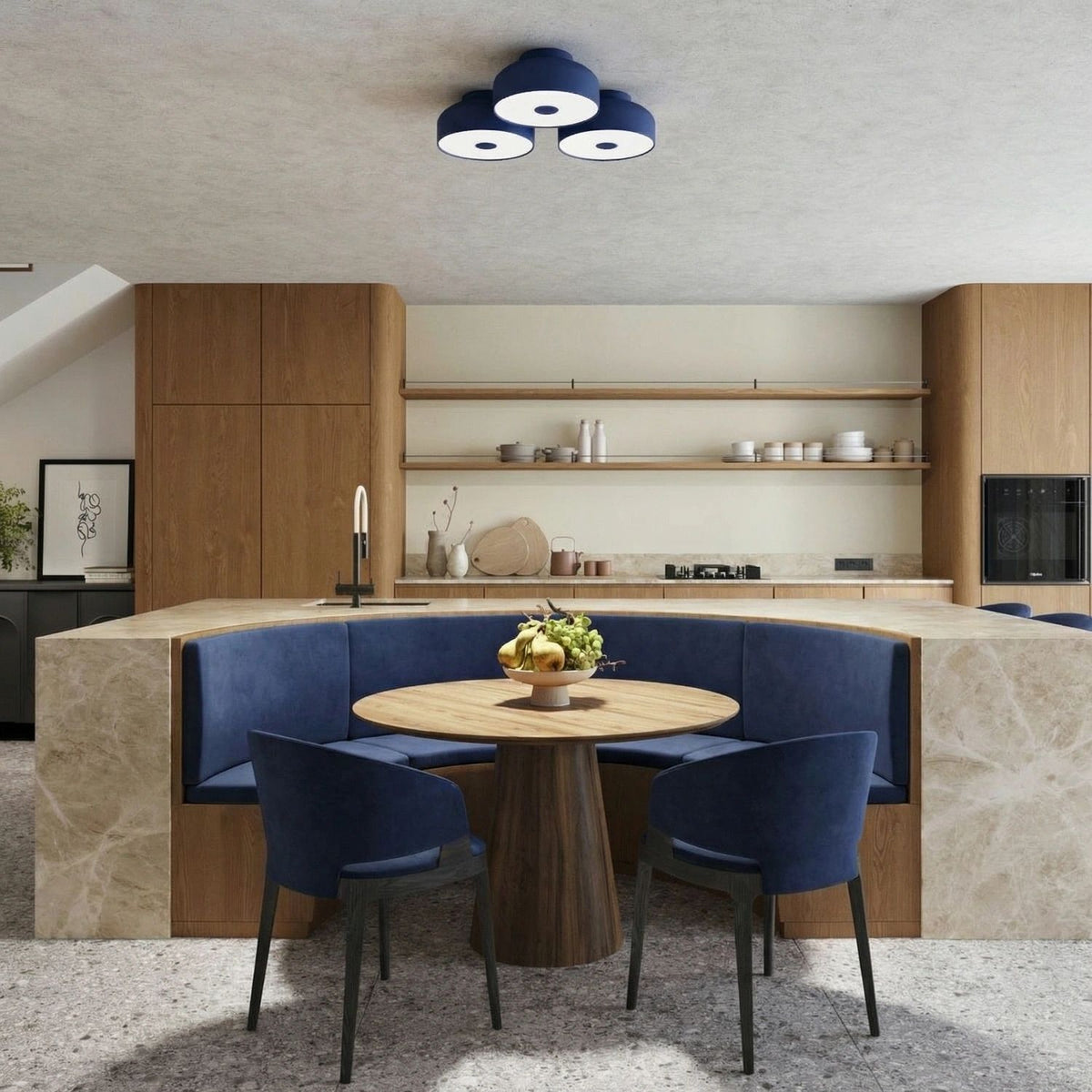 
Design Deckenlampe „Omiq“ - Ultramarin