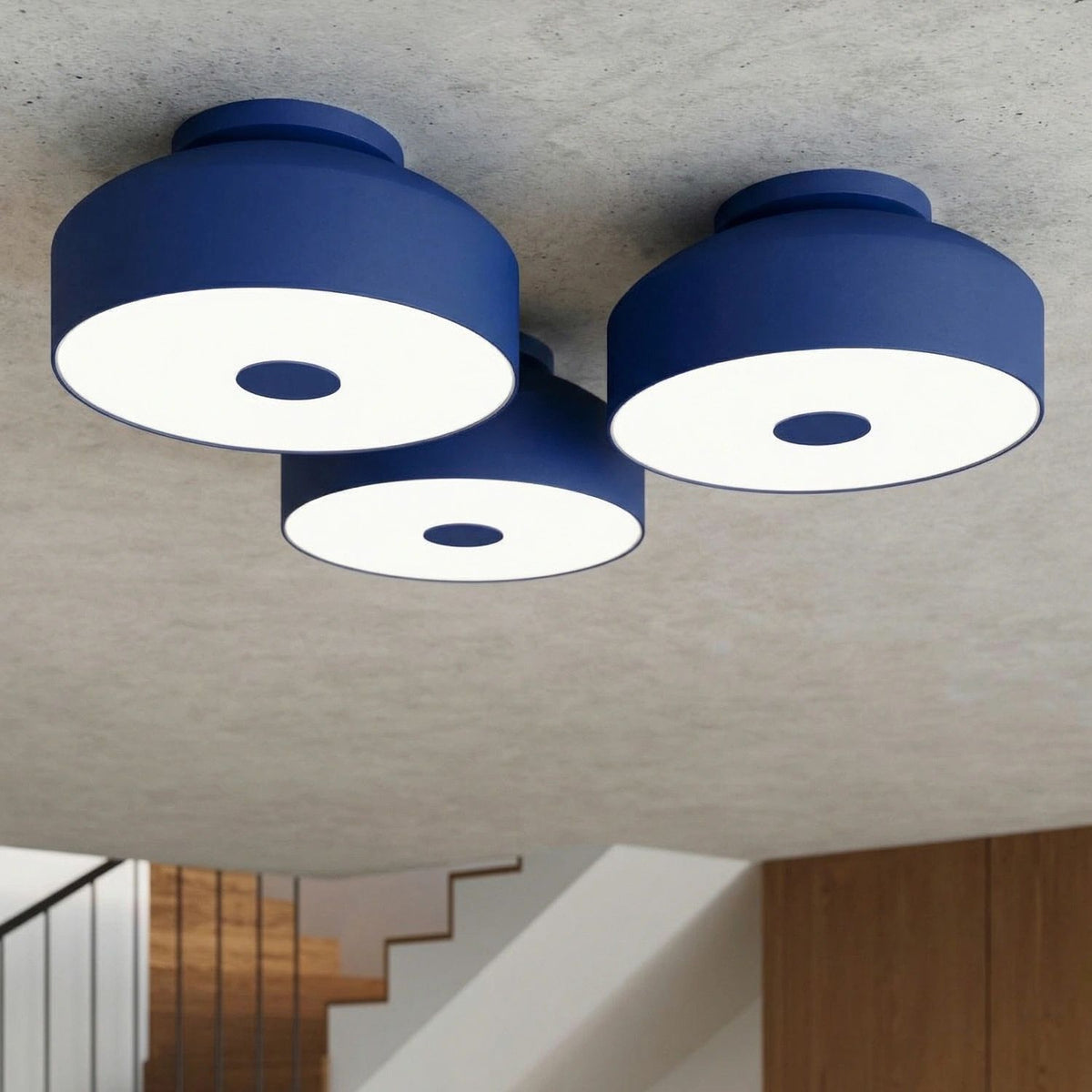 
Design Deckenlampe „Omiq“ - Ultramarin