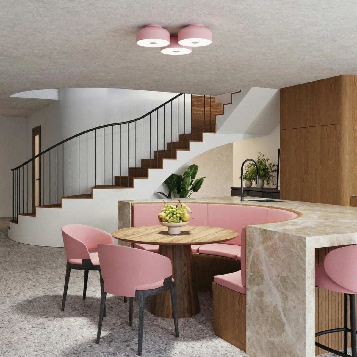 
Design Deckenlampe „Omiq“ - Rosa