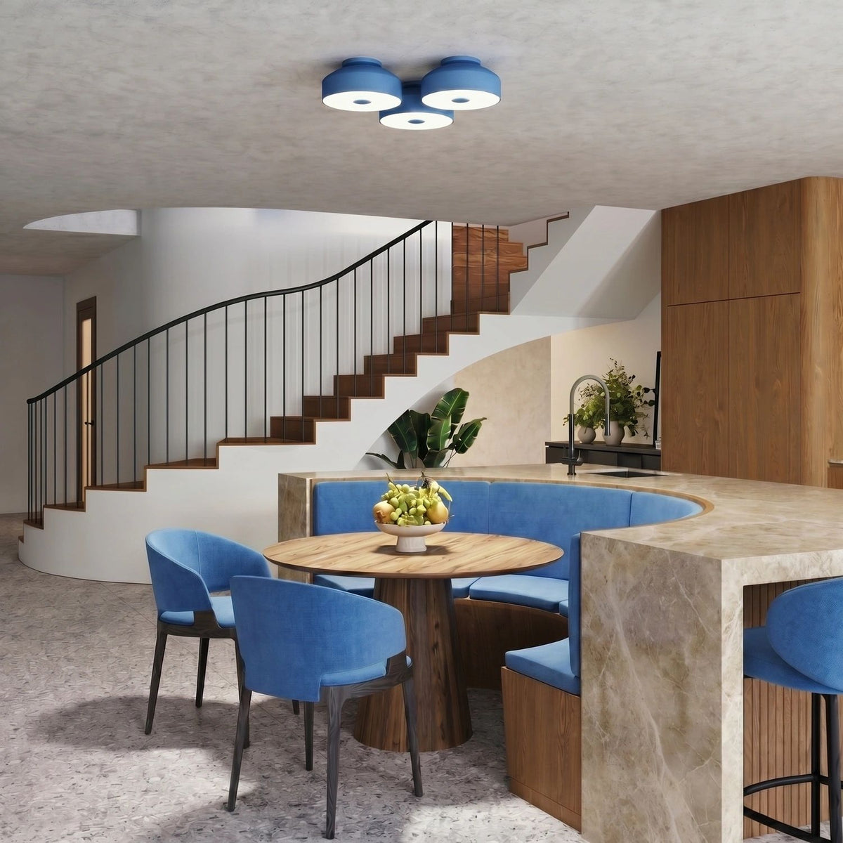 
Lampada da soffitto di design “Omiq” - Azzurro chiaro