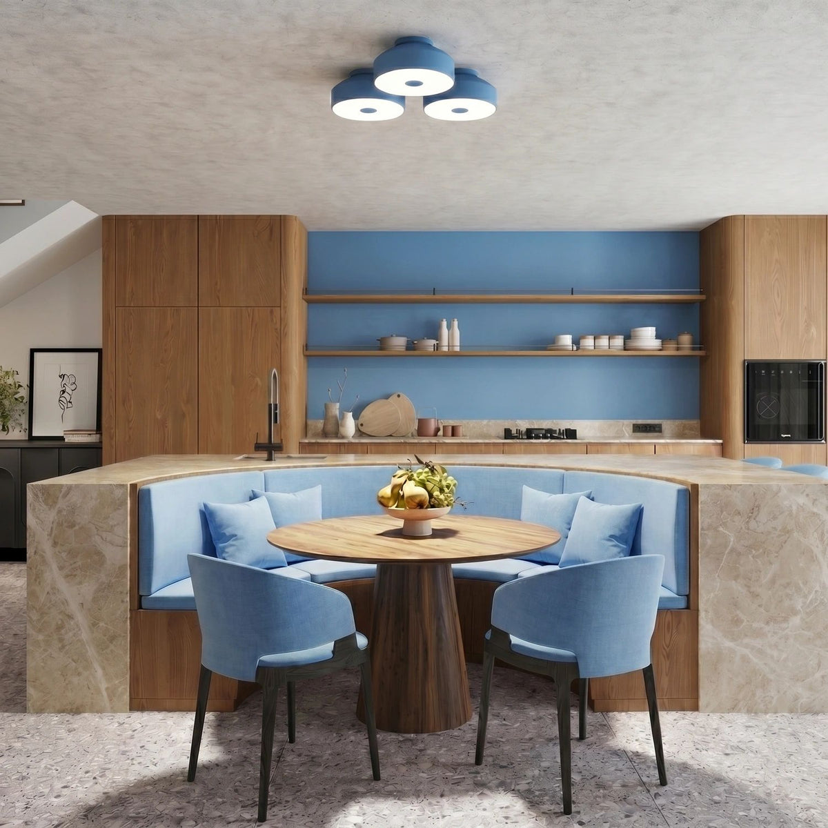 
Lampada da soffitto di design “Omiq” - Azzurro chiaro
