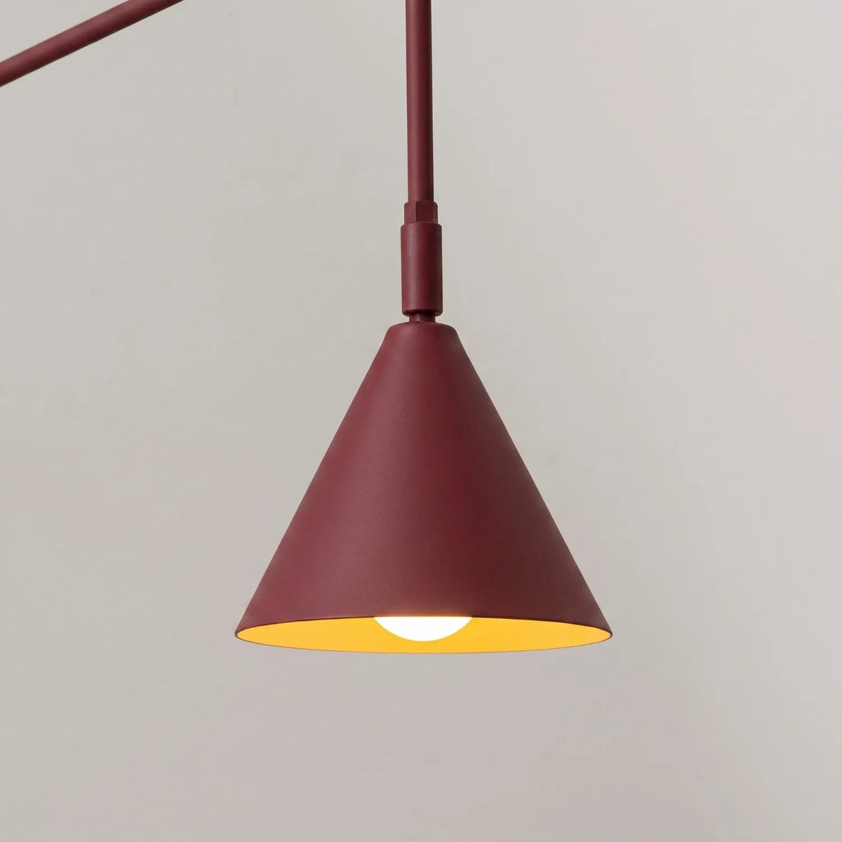 
Lampada da parete di design «Nox» - Rosso bordeaux