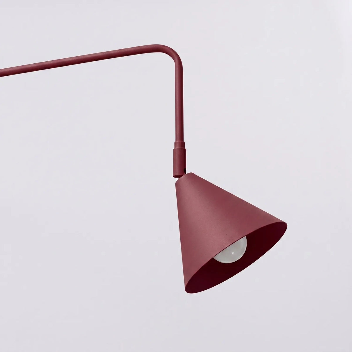
Lampada da parete di design «Nox» - Rosso bordeaux