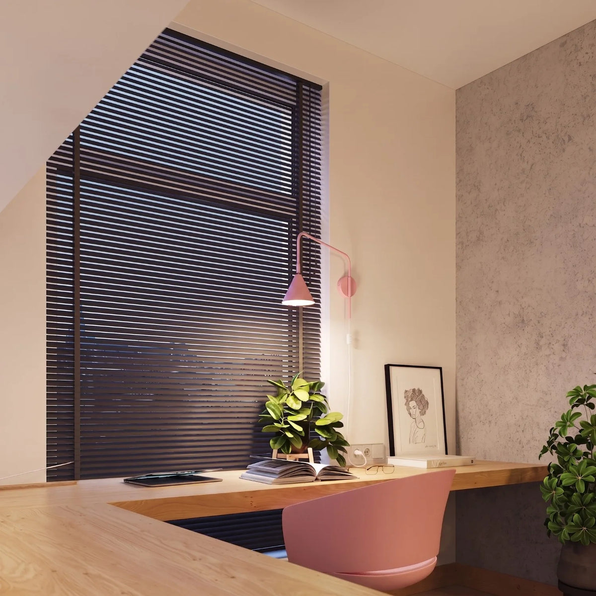 
Lampada da parete di design «Nox» - Rosa