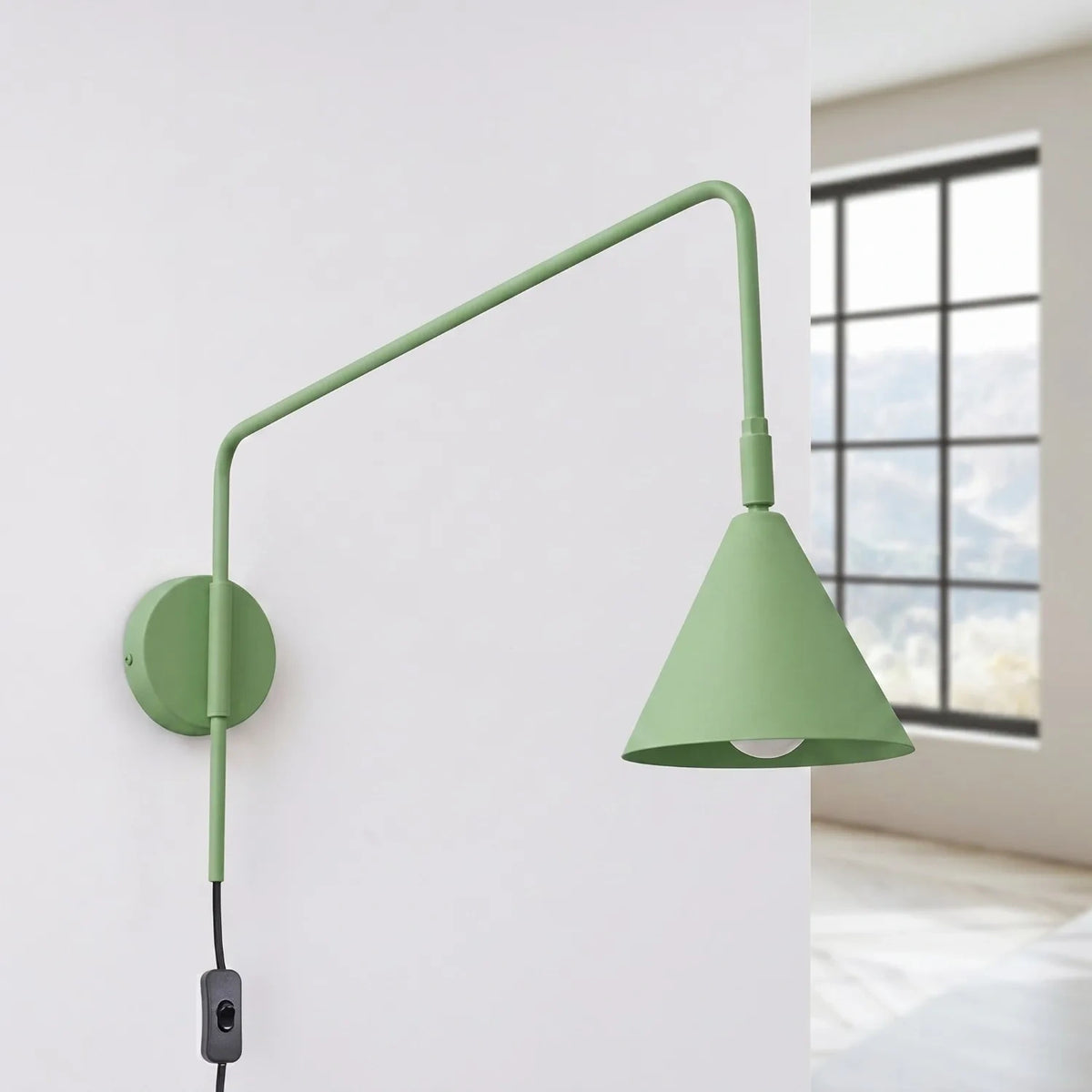 
Lampada da parete di design «Nox» - Verde salvia