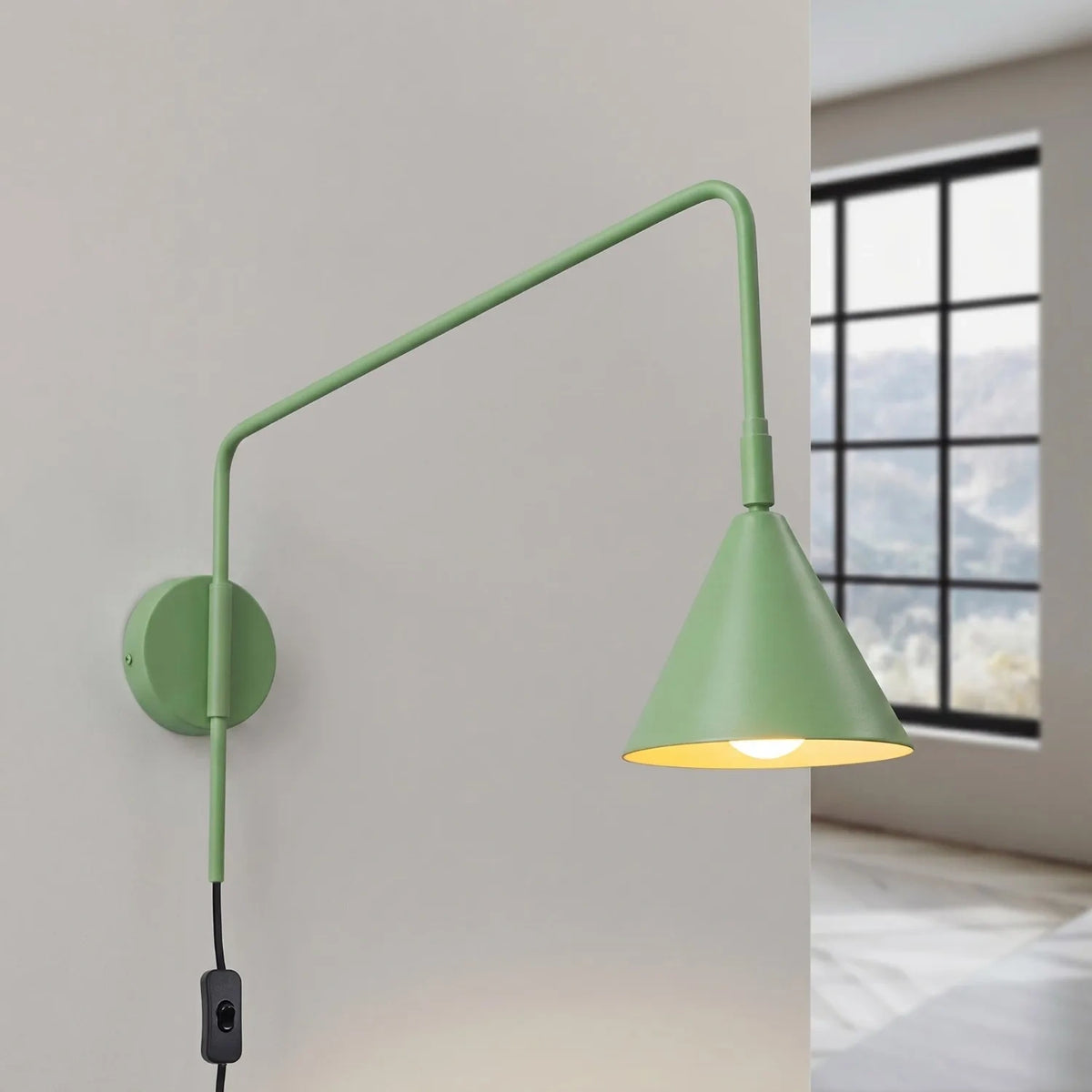 
Lampada da parete di design «Nox» - Verde salvia