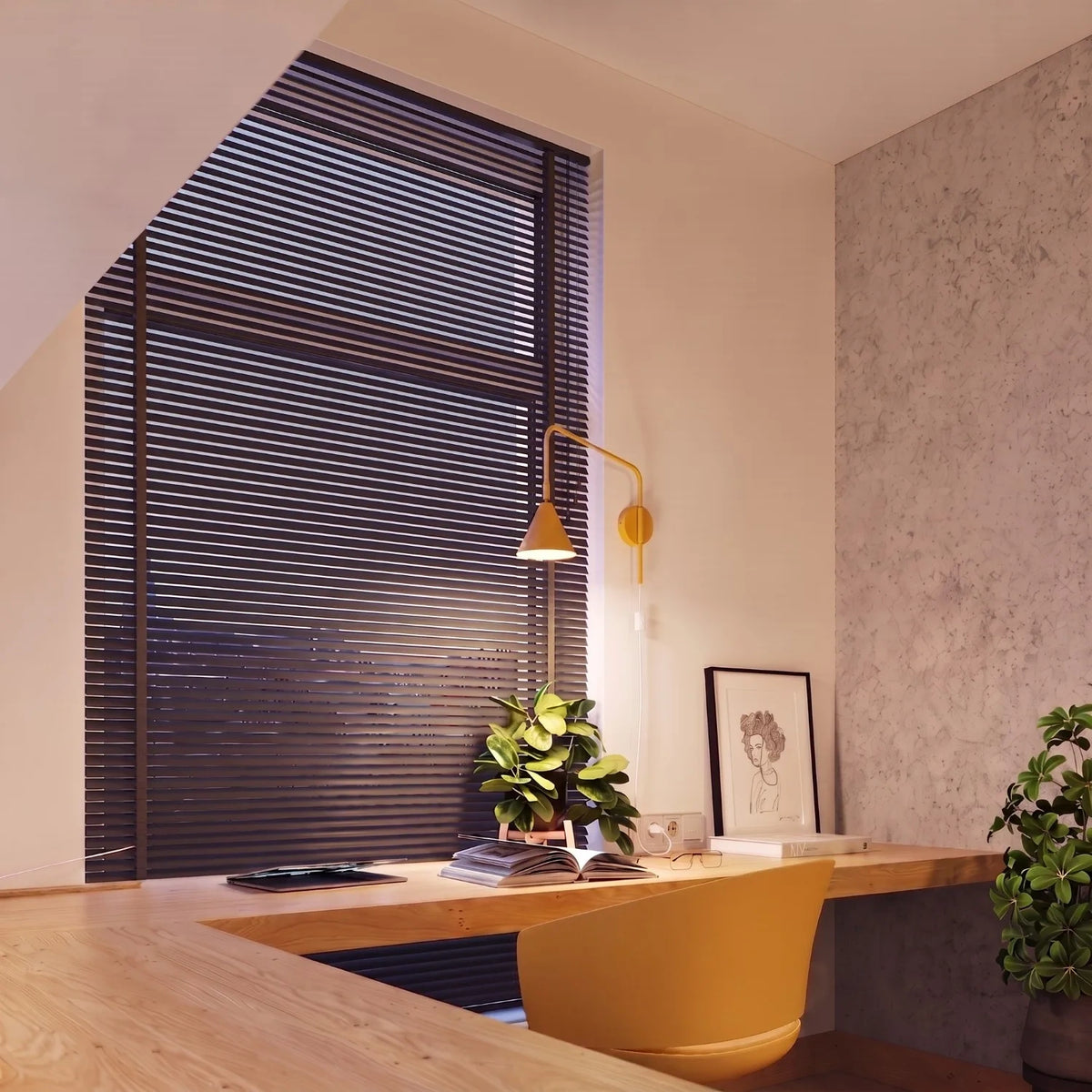 
Lampada da parete di design «Nox» - Giallo