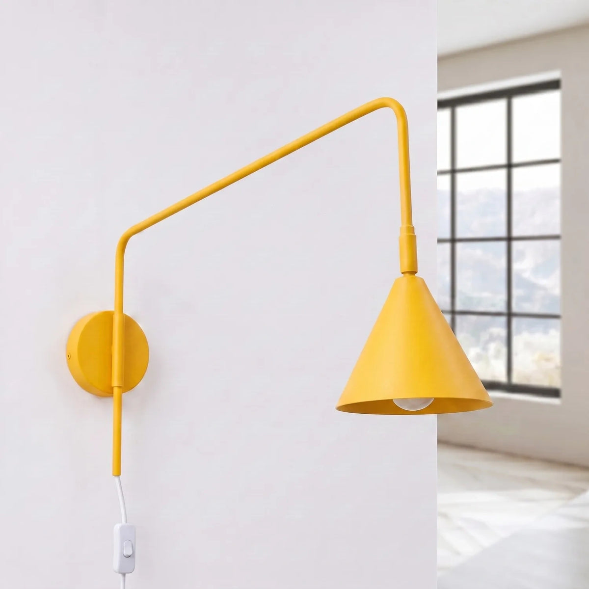 
Lampada da parete di design «Nox» - Giallo