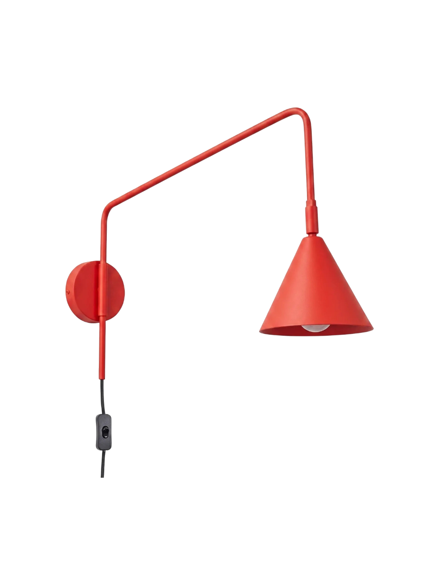 
Lampada da parete di design «Nox» - Rosso