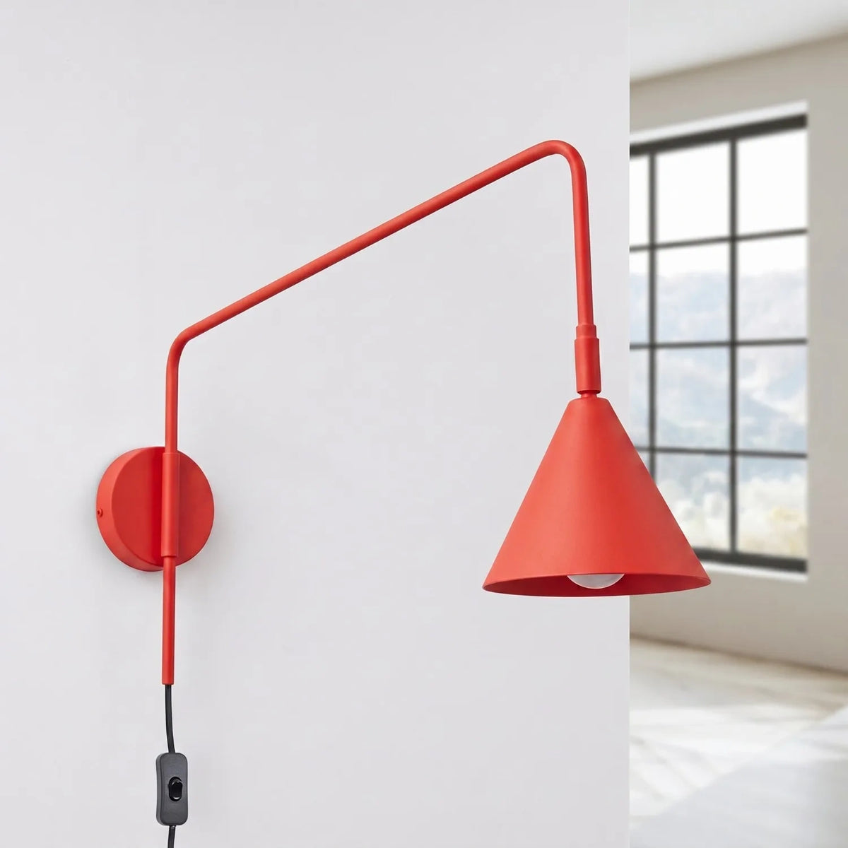 
Lampada da parete di design «Nox» - Rosso