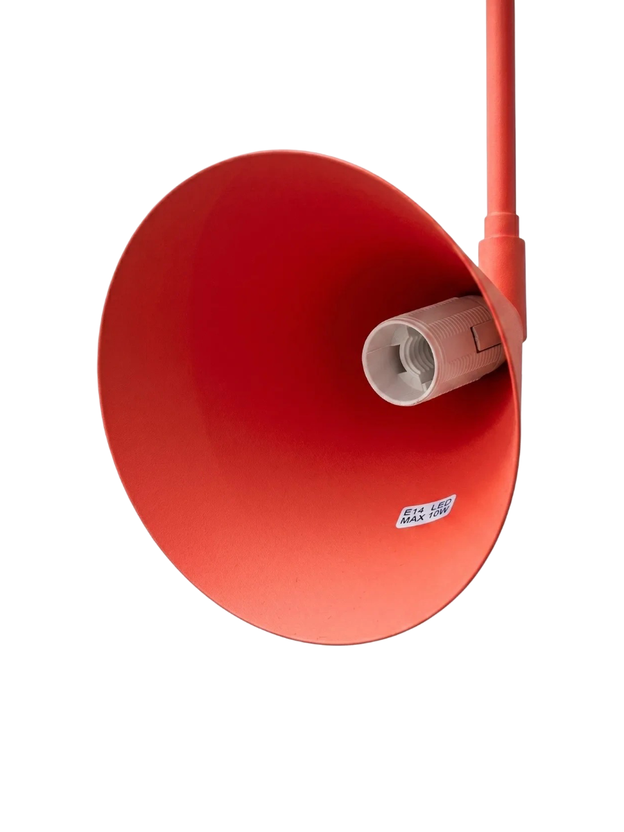 
Lampada da parete di design «Nox» - Rosso