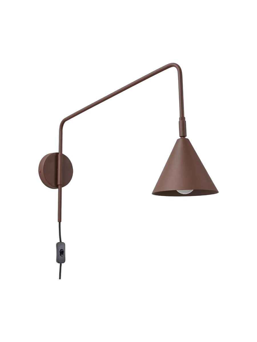 
Lampada da parete di design «Nox» - Rosso ocra
