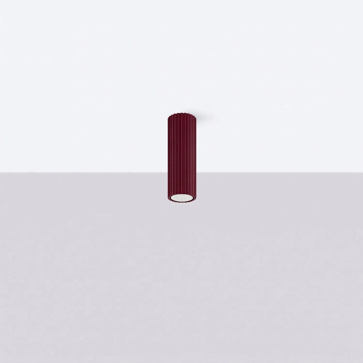 
Design Deckenlampe „Karbon“ - Burgundrot / Ø 6.5 x 20 cm